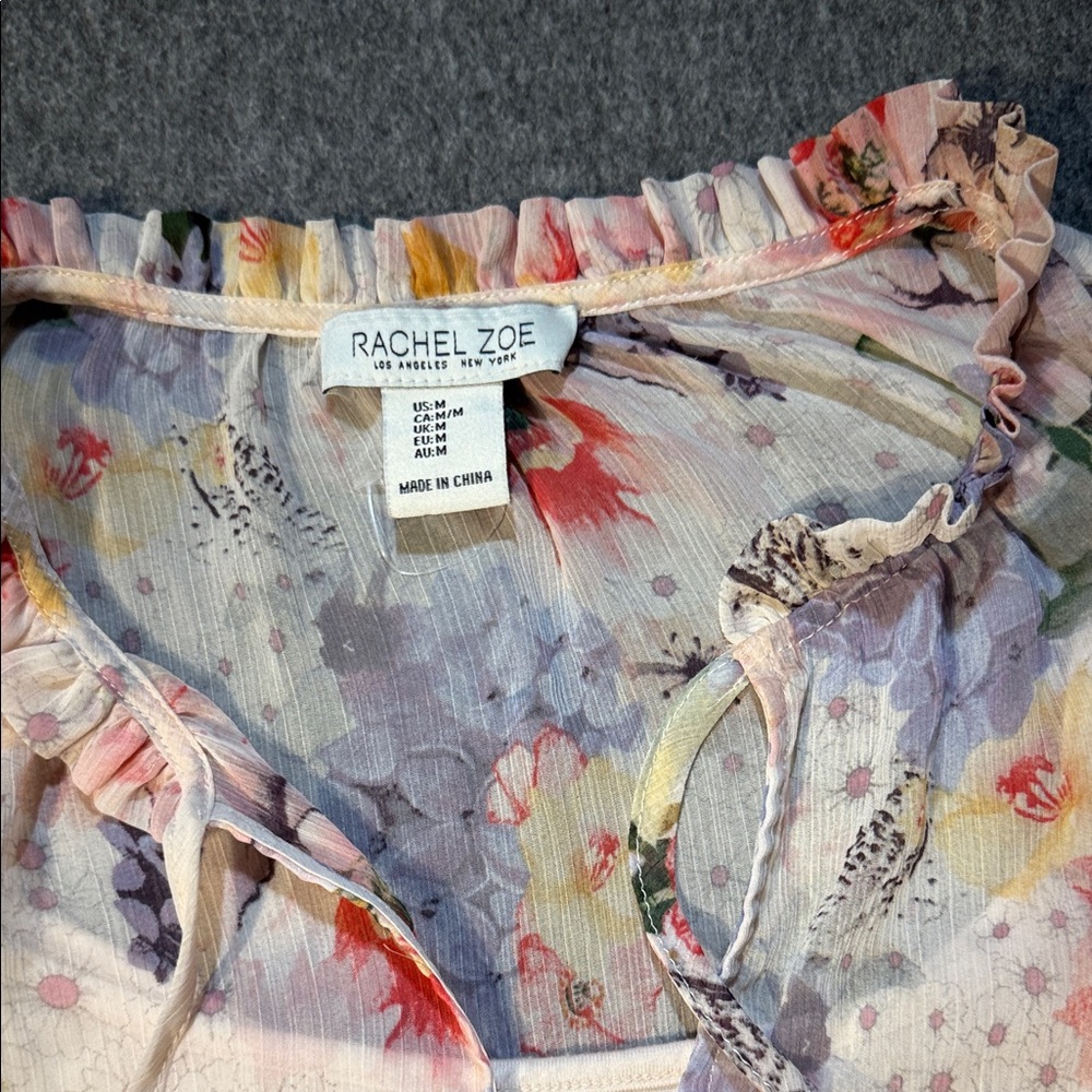 Rachel Zoe Pastel Floral Blouse - Picture 2 of 5